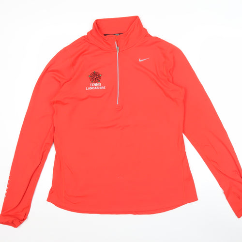 Nike Men’s Red Dri-FIT 1/2 Zip Tennis Lancashire Sweatshirt M
