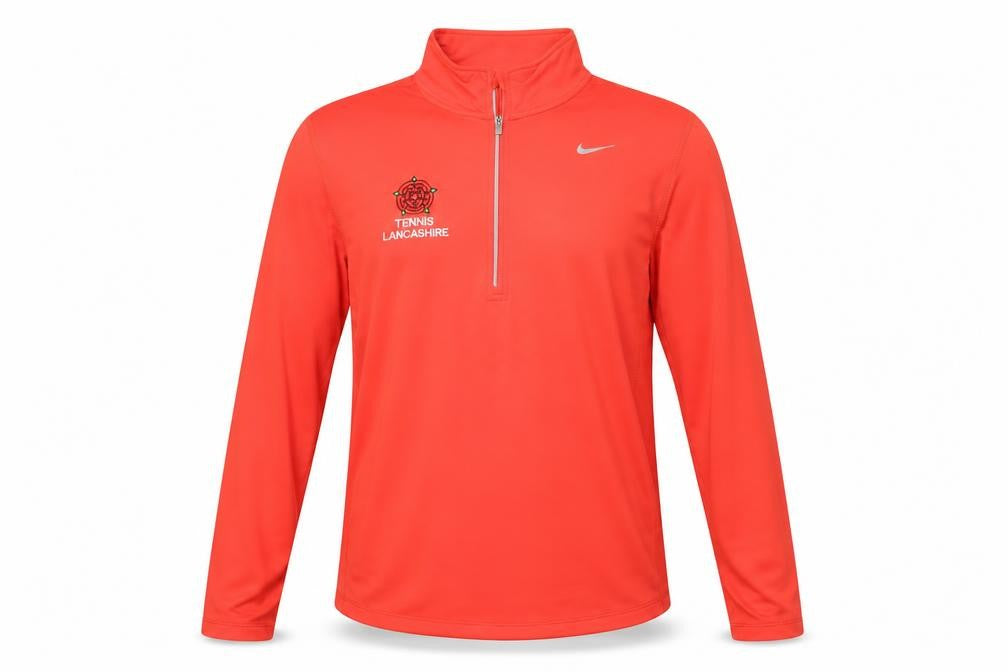 Nike Men’s Red Dri-FIT 1/2 Zip Tennis Lancashire Sweatshirt M