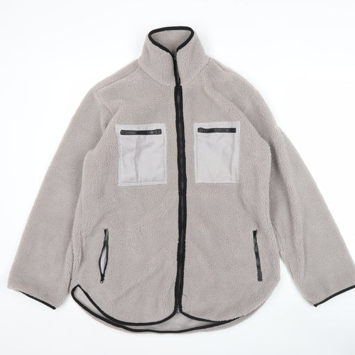 Bara Sportswear Men's Grey XS Fleece Full Zip Outdoor Jacket