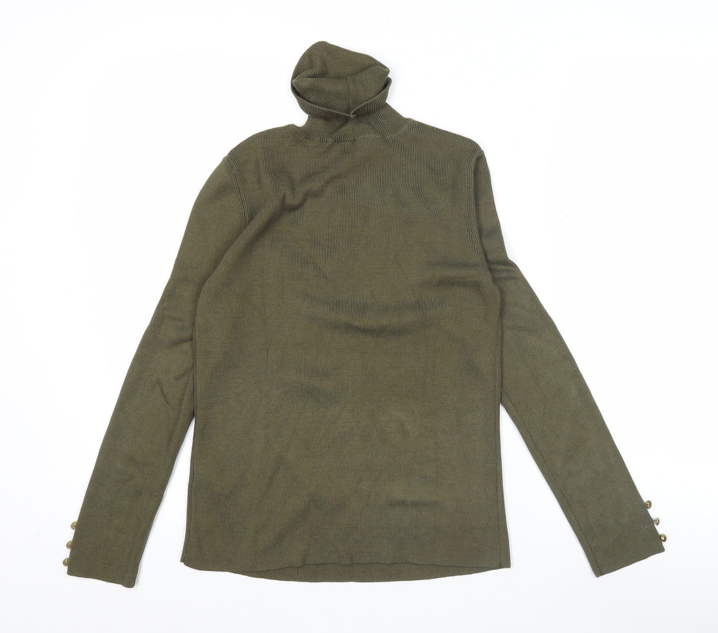 Dorothy Perkins Women’s Green Roll Neck Long Sleeve Jumper Size 8