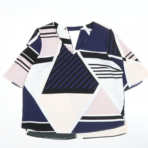 Gallery Women's Multicoloured Geometric Tunic Blouse Size L