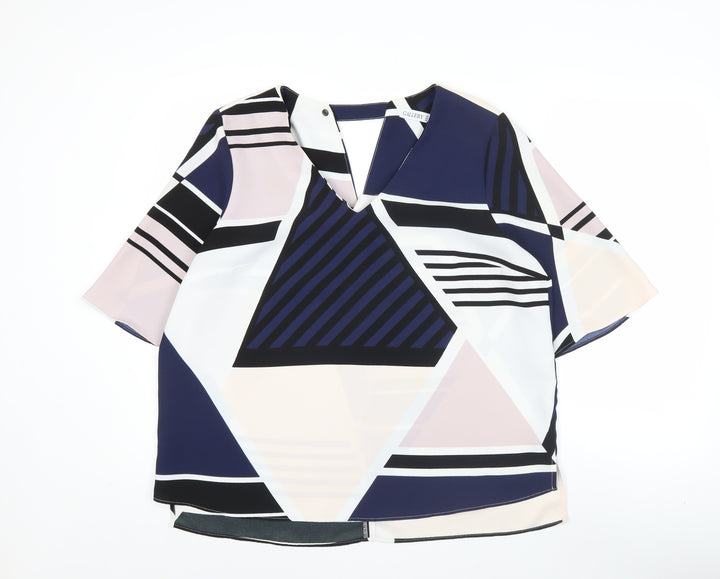 Gallery Women's Multicoloured Geometric Tunic Blouse Size L