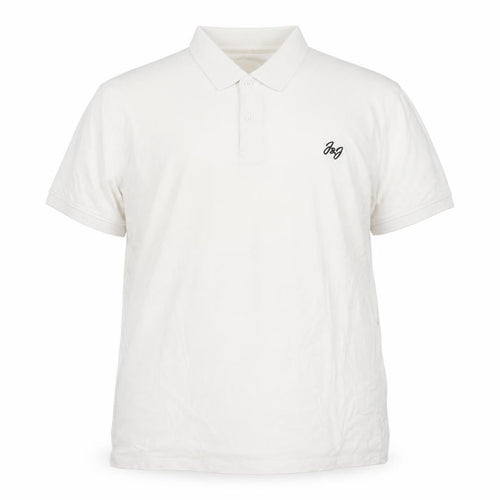 Jack & Jones Men’s White 2XL Short Sleeve Cotton Polo Shirt