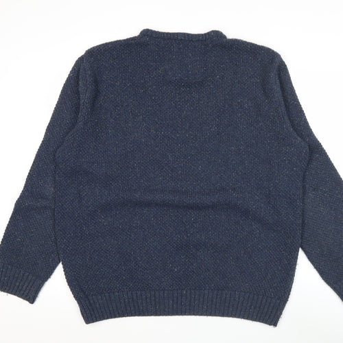 Daniel Grahame Drifter Men's Blue 2XL Crew Neck Knit Jumper