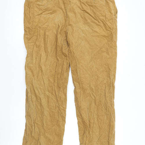 Oscar Jacobson Men's Beige Corduroy Chino Trousers 30/31