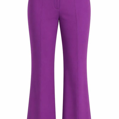 IVIVI Women’s Purple Flared Dress Pants Size S Polyester Blend