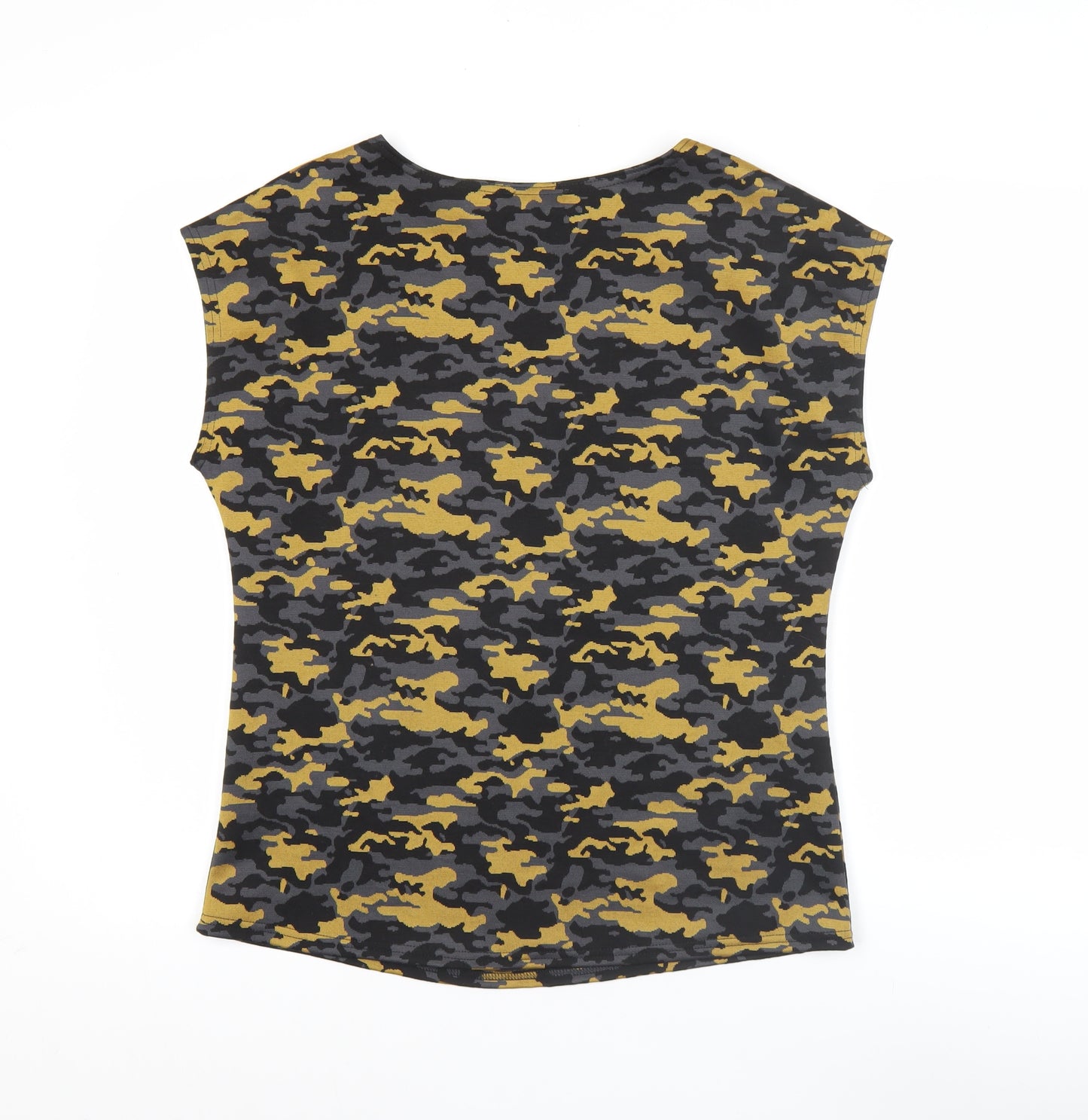 Gerard Women's Multicoloured Camouflage Sleeveless Slim Fit T-Shirt Size 12