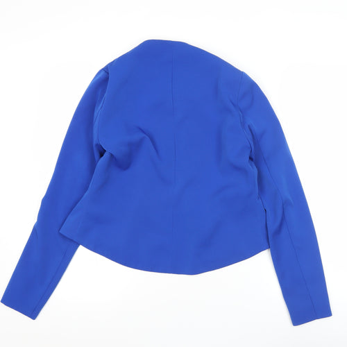 Vero Moda Women's Blue Long Sleeve Lined Open Blazer Size 6