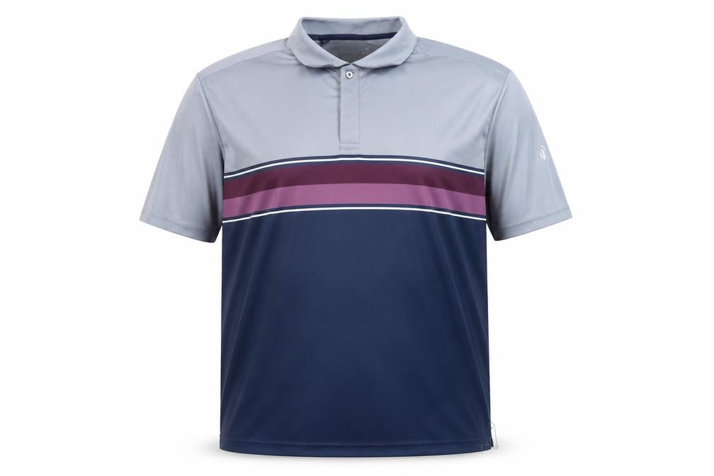 Front view of Pádraig Harrington Men's Multicoloured 2XL Golf Polo Shirt