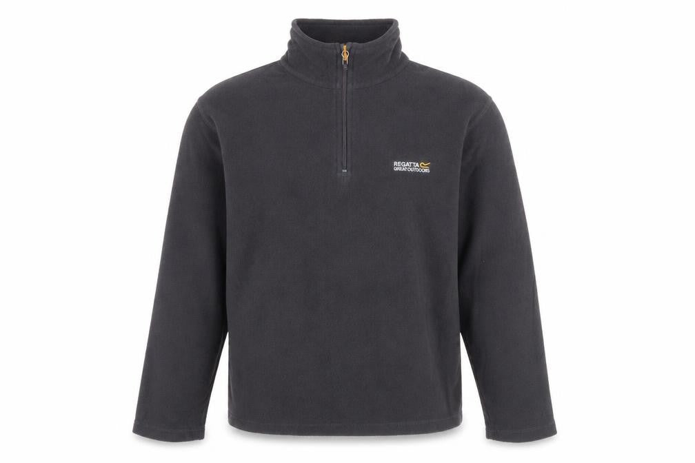 Regatta Mens Grey Fleece 1/4 Zip Pullover Sweatshirt M