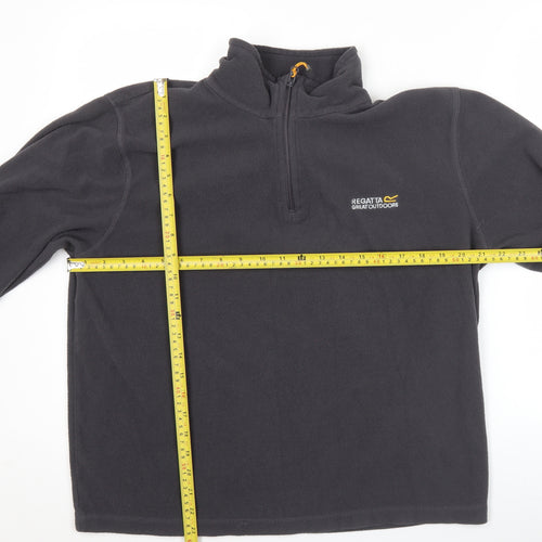 Regatta Mens Grey Fleece 1/4 Zip Pullover Sweatshirt M