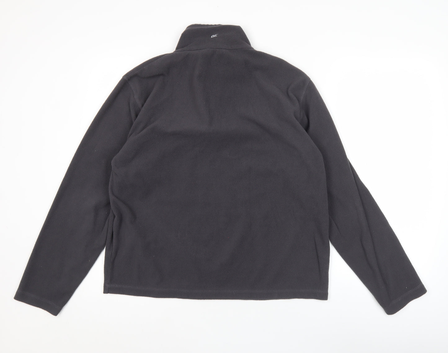 Regatta Mens Grey Fleece 1/4 Zip Pullover Sweatshirt M