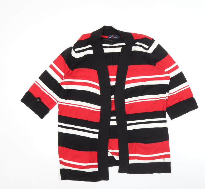 Paco Marine Women’s Multicoloured Striped Cotton Cardigan Size L