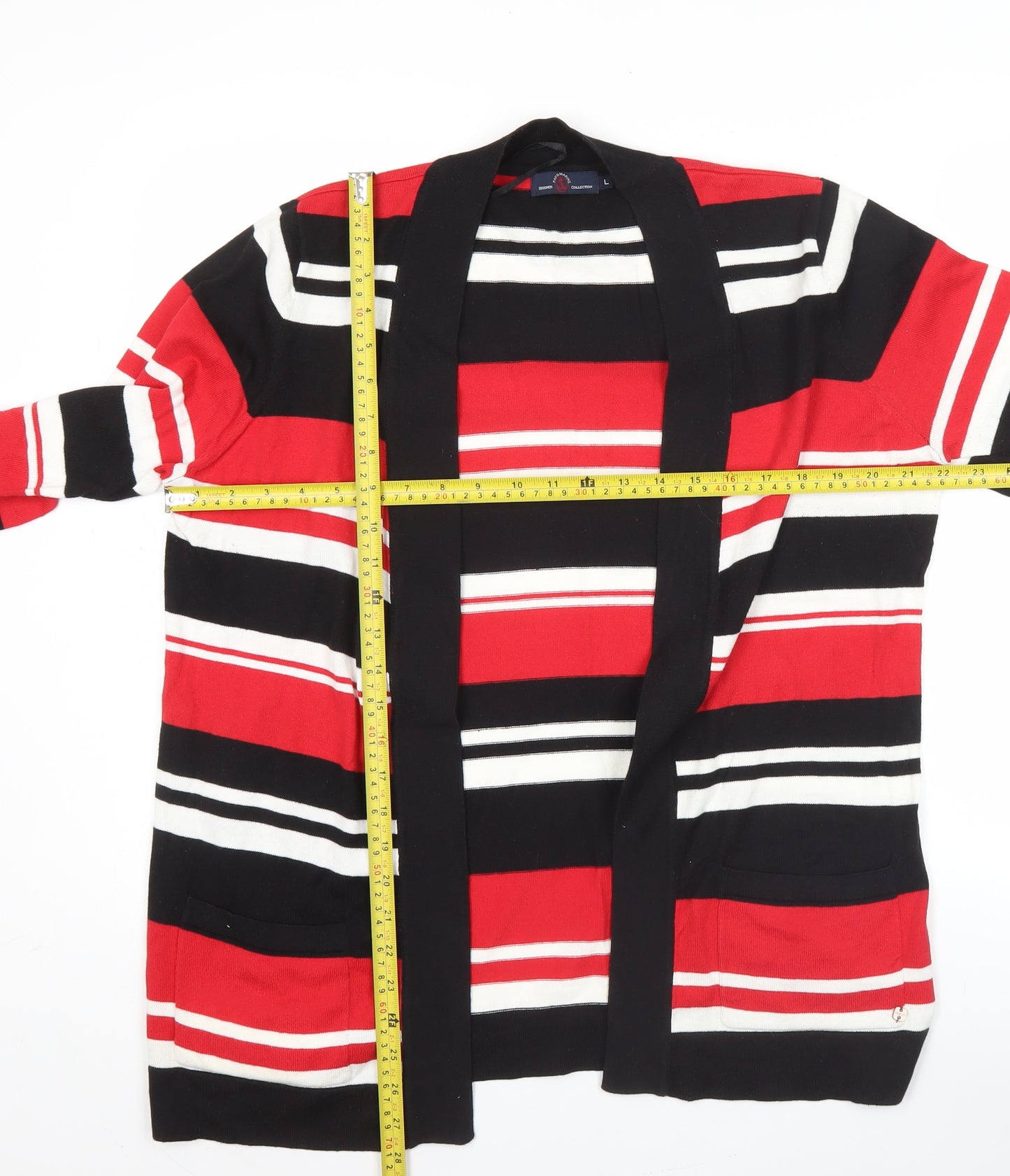 Paco Marine Women’s Multicoloured Striped Cotton Cardigan Size L