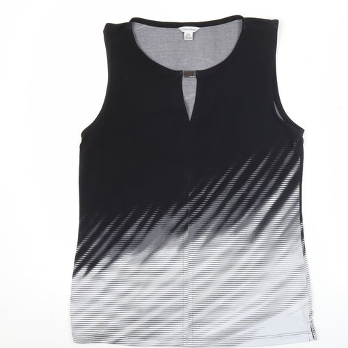 Calvin Klein Women’s Black Ombre Sleeveless Stretch Tank Top Size S