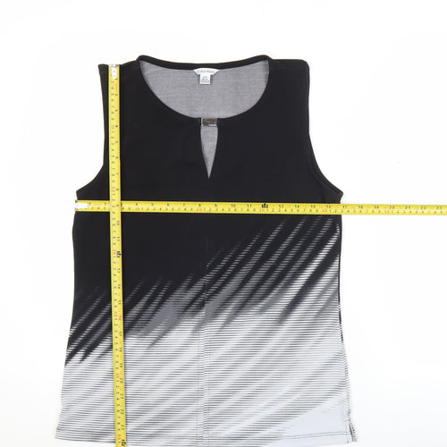 Calvin Klein Women’s Black Ombre Sleeveless Stretch Tank Top Size S