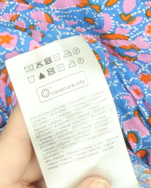 b.young Women's Multicoloured Floral Viscose Tunic Blouse Size 10