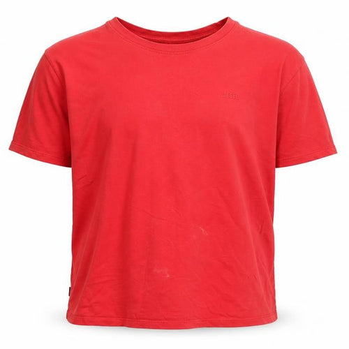 Diesel Men's Red Crew Neck Cotton T-Shirt Size L