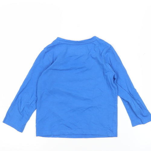 Sega Boys Blue Sonic the Hedgehog Long Sleeve T-Shirt 3-4 Years