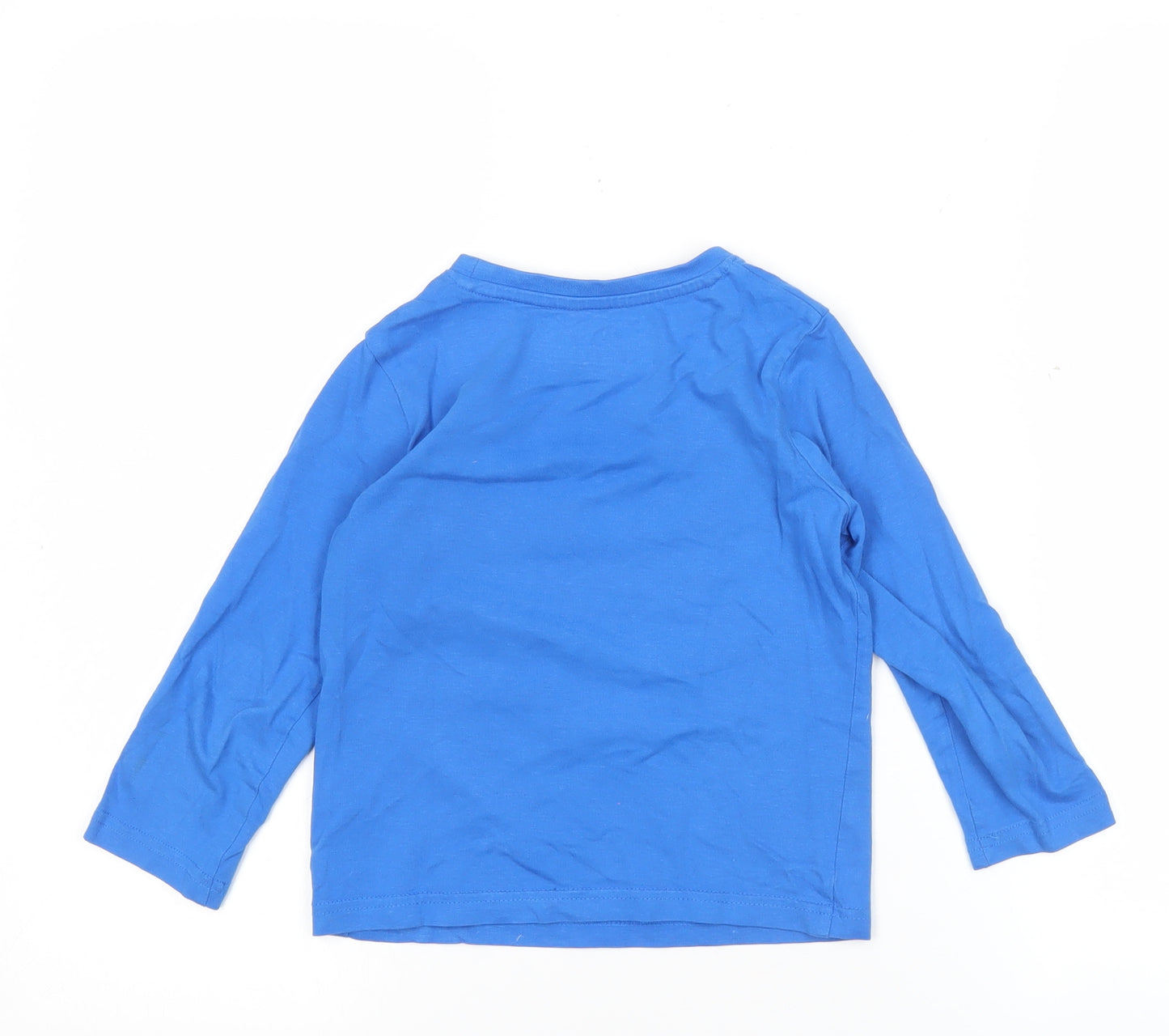 Sega Boys Blue Sonic the Hedgehog Long Sleeve T-Shirt 3-4 Years