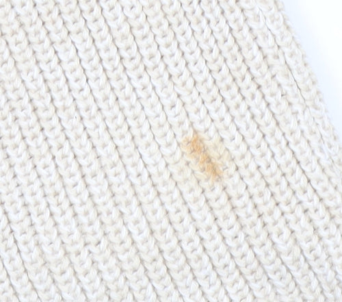 Selected Homme Men’s Beige Cotton Knit Pullover Jumper L