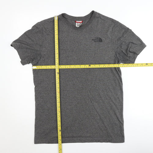 The North Face Men's Grey Short Sleeve Crew Neck T-Shirt Size S