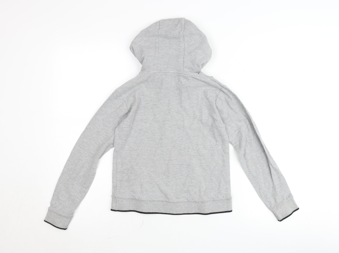 Firetrap Boys Grey Hooded Pullover Jumper 9-10 Years Cotton Blend