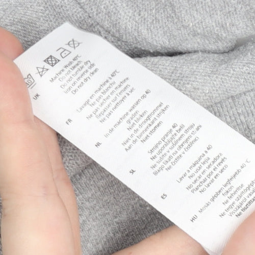 Firetrap Boys Grey Hooded Pullover Jumper 9-10 Years Cotton Blend