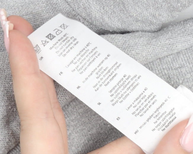 Firetrap Boys Grey Hooded Pullover Jumper 9-10 Years Cotton Blend