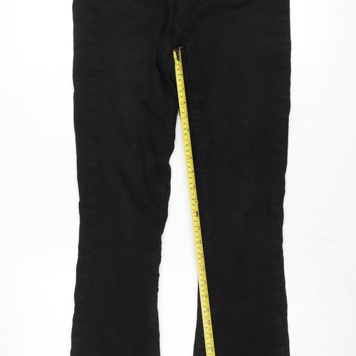 Don't Think Twice Women's Black Straight Jeans Size 12 Regular Fit