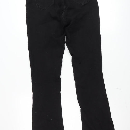 Don't Think Twice Women's Black Straight Jeans Size 12 Regular Fit