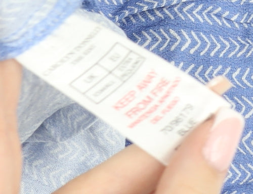 Carolyn Donnelly The Edit Women’s Blue Cotton Wrap Blouse XS