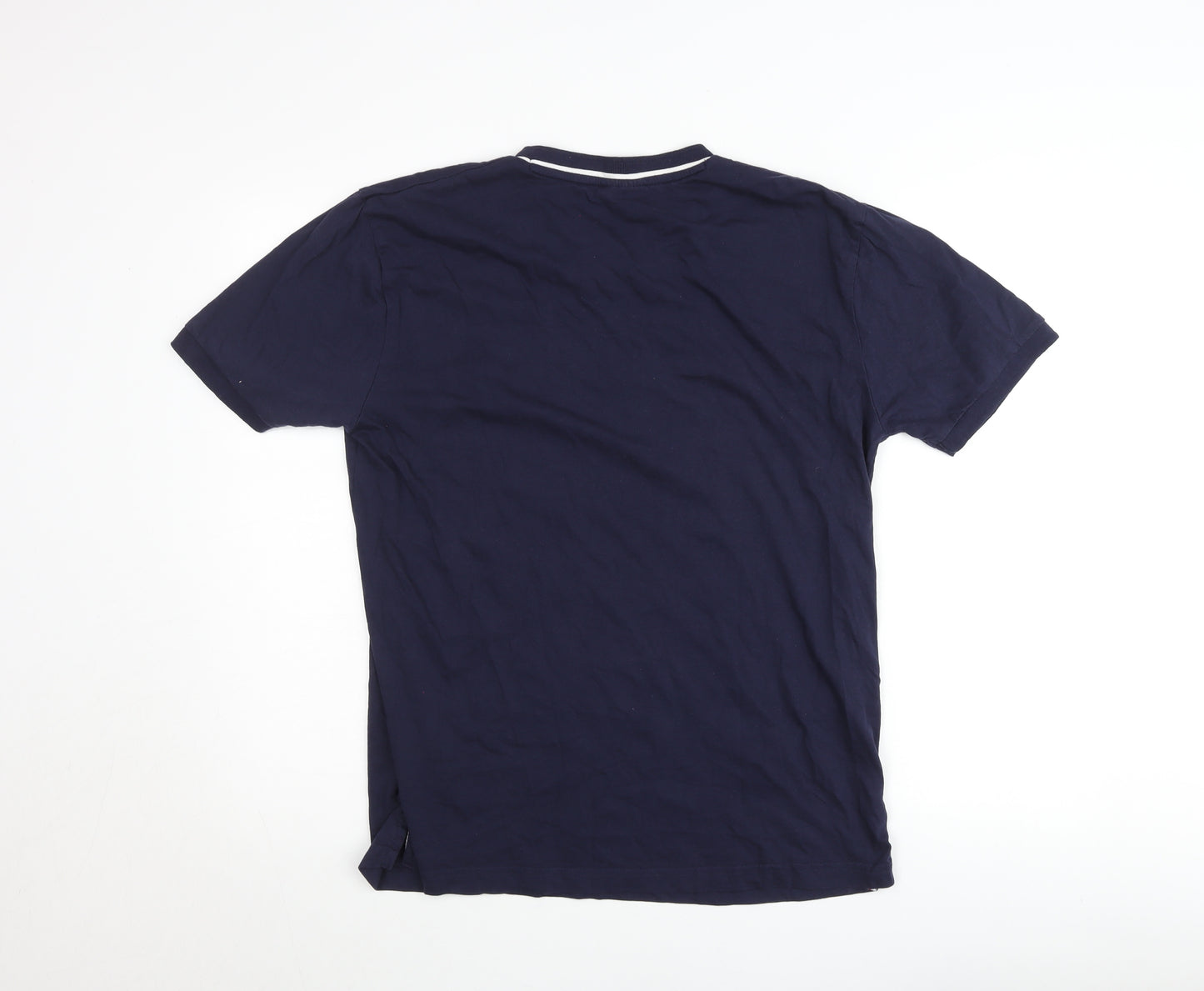 Slazenger Men's Blue V-Neck Cotton T-Shirt Size L