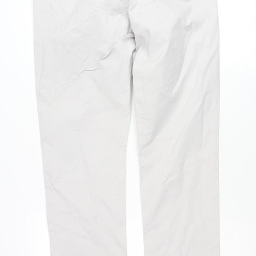 & Other Stories Men Grey 32 Chino Trousers Cotton Blend Classic Fit