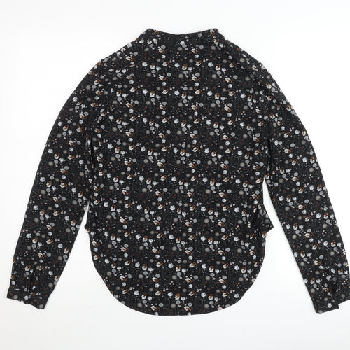 Vero Moda Women’s Black Floral Long Sleeve Viscose Blouse XS