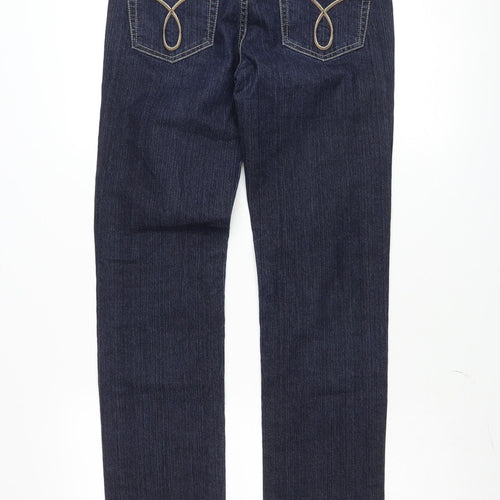 Calvin Klein Womens Blue Skinny Jeans Size 6 Slim Fit Denim