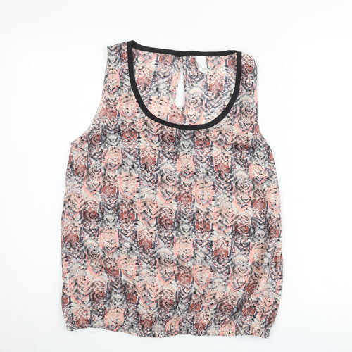 Vila Women’s Multicoloured Sleeveless Chiffon Tank Top Size M