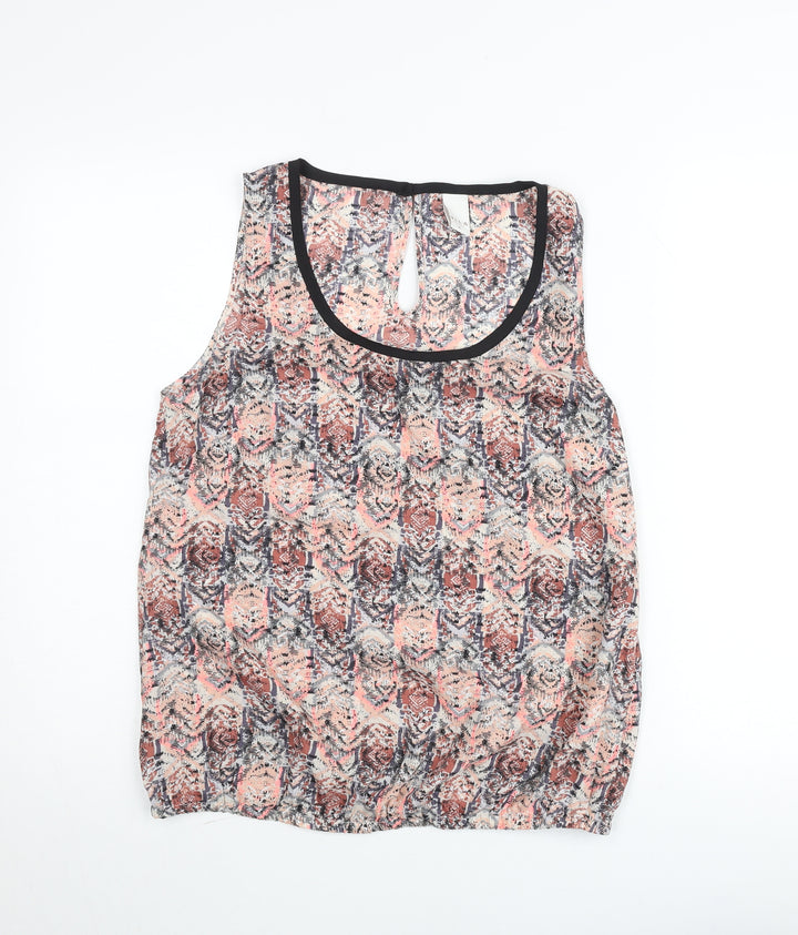 Vila Women’s Multicoloured Sleeveless Chiffon Tank Top Size M