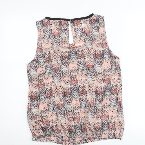 Vila Women’s Multicoloured Sleeveless Chiffon Tank Top Size M