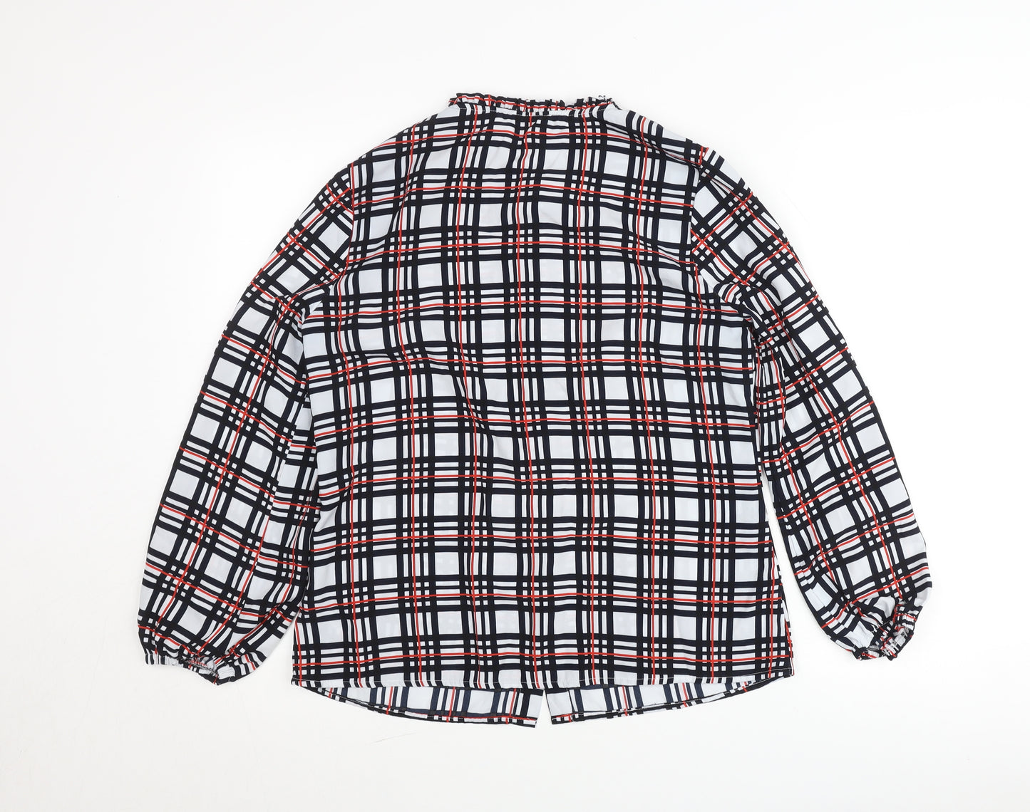 Savida Women's Multicoloured Check Blouse Size 10 Long Sleeve
