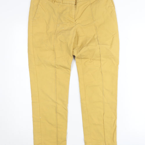 Van Heusen Womens Beige Chino Trousers Size 12 Cotton Blend