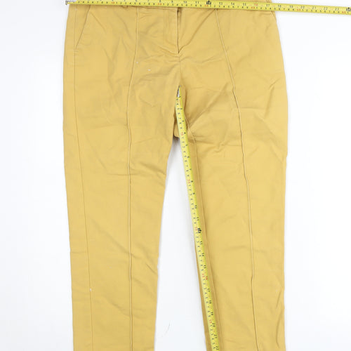 Van Heusen Womens Beige Chino Trousers Size 12 Cotton Blend