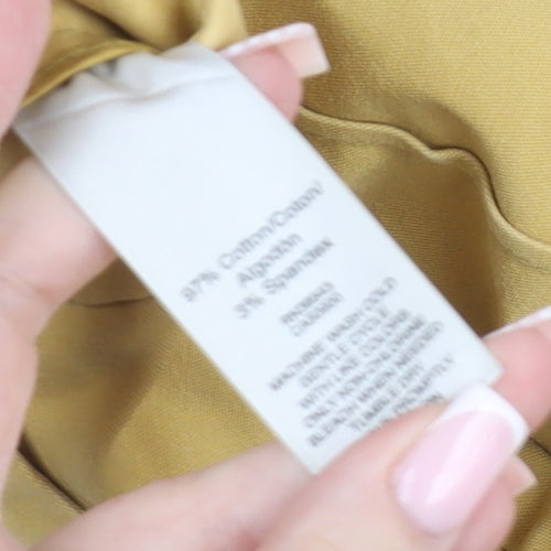 Van Heusen Womens Beige Chino Trousers Size 12 Cotton Blend