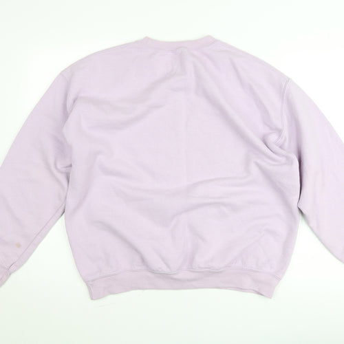 Nasty Gal Women's Purple Cotton Alaska Pullover Jumper M