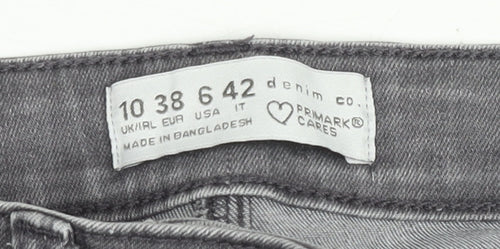Primark Women’s Grey Skinny Slim Fit Denim Jeans Size 10