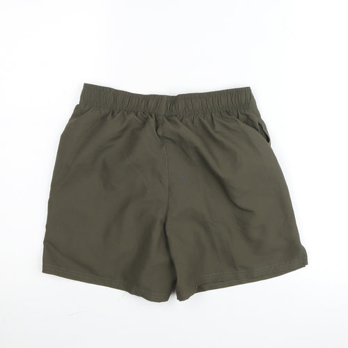 Nike Boys Green Small Athletic Shorts Quick Dry Polyester Activewear