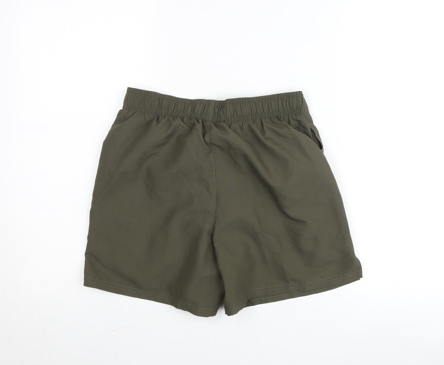 Nike Boys Green Small Athletic Shorts Quick Dry Polyester Activewear