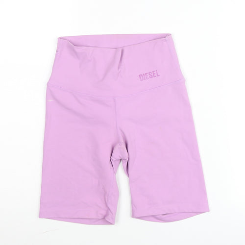 Diesel Women’s Lilac Biker Style Activewear Shorts XS