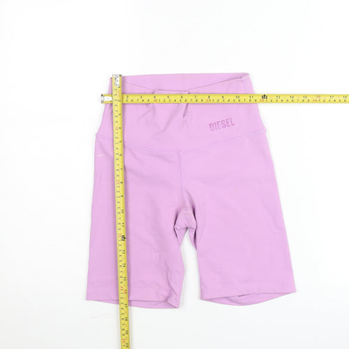 Diesel Women’s Lilac Biker Style Activewear Shorts XS