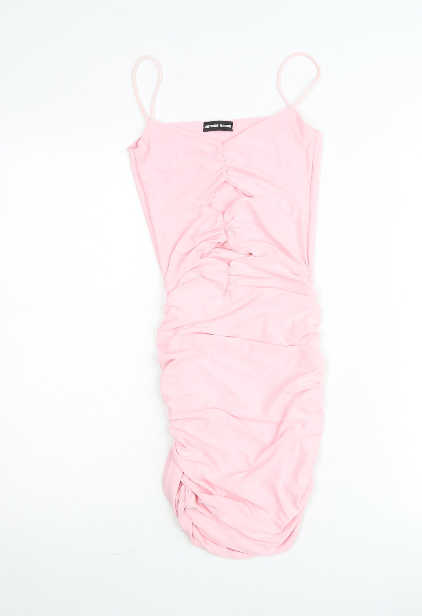 AllTrends Fashion Women's Pink Size 8 Bodycon Midi Dress